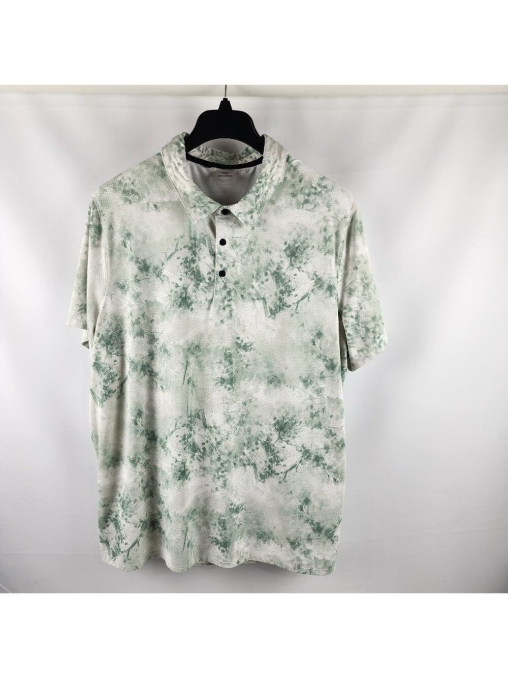 VRST Shirt Mens XXL Green Multi Floral Mesh Print Golf Polo MVG10011